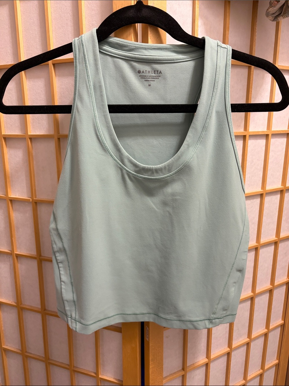Athleta Seafoam Racerback Cropped Tank